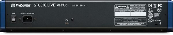 STUDIOLIVE AR16C 16CH USB-C HYBRID DIGITAL/ANALOG PERFORMANCE MIXER/ 12 XLR/ RACK MOUNT KIT INCLUDED/ BLUETOOTH